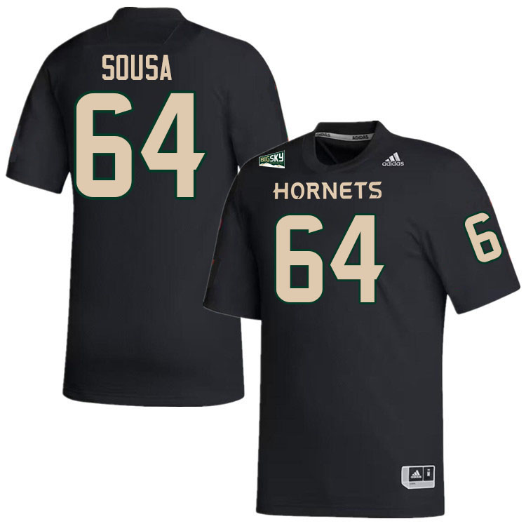 Sacramento State Hornets #64 Brandon Sousa College Football Jerseys Stitched Sale-Black